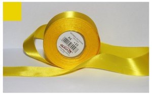 Wstążka satynowa żółta 25 mm 32 mb. AX25-23, Aliga