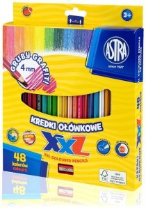 Kredki 48-kol. ołówkowe hexagonalne grafit 4mm, Astra