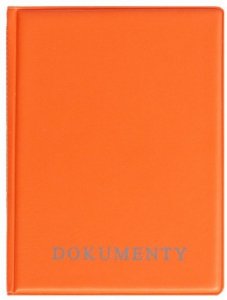 Okładka na dokumenty z dowodem rejestracyjnym orange, Biurfol