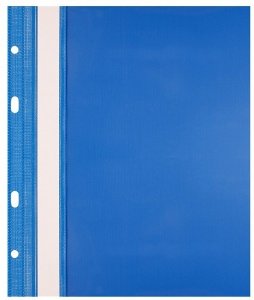 Skoroszyt wpinany plastikowy twardy A5 niebieski SH-11-03, Biurfol