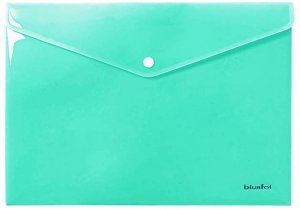 Teczka kopertowa A4 PP pastel zielona, Biurfol