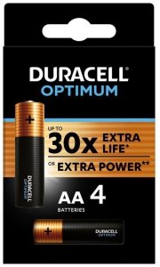 Bateria LR6/B4 Optimum w op. 4szt. Duracell