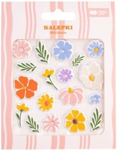 Naklejki Bloom, 18 szt, 13x10cm, Happy Color