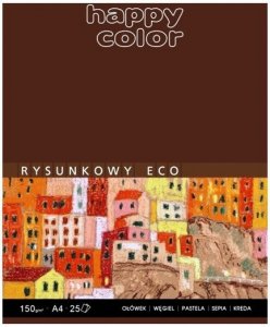 Blok rysunkowy A4 25ark Eco., Happy Color