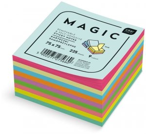 Karteczki samoprzylepne 75x75 Magic Cube 225, Interdruk