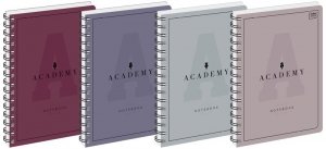 Kołonotes B5 100 k. kratka 90g Academy, Interdruk