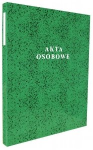 Akta osobowe oprawa twarda bindowana zielona T-04 143240, Konfex
