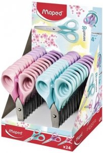 Nożyczki 13cm Sensoft pastel elastyczny uchwyt, Maped