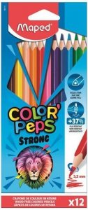 Kredki trójkątne 12-kol. Colorpeps Strong, Maped