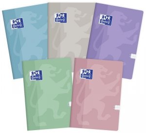 Brulion B5 60 k. kratka 60g oprawa miękka Touch Pastel, Oxford