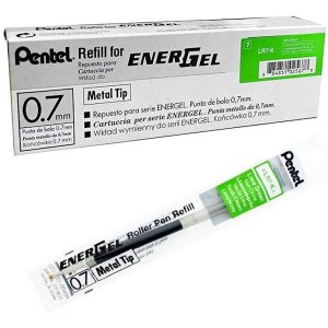 Wkład do długopisu żelowego LR7 limon. końc. 0.7 mm do BL77, BL57, K600 Ener Gel, Pentel