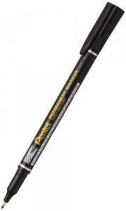 Marker permanentny NF450 okrągła końc. czarny, Pentel