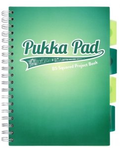 Kołonotes Project Book B5 100k 80g kratka Dark Teal turkusowy, Pukka Pad