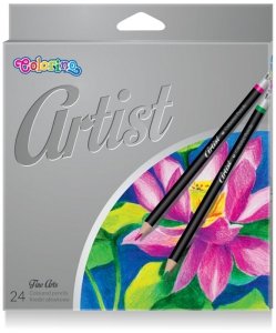 Kredki 24-kol. okrągłe Artist Colorino, Patio