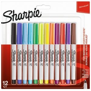 Markery Ultra Fine kpl 12-kol. Sharpie