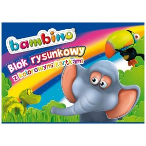 Blok rysunkowy kolor. A4 16 k. Bambino Stand., Unipap