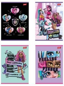 Zeszyt A5 32 k. kratka laminowany Monster High, Unipap