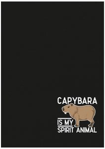 Zeszyt A5 60 k. linia laminowany Capybara Unipap, St.Majewski