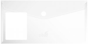 Koperta PP na zatrzask DL transparentna BT612-T, Tetis