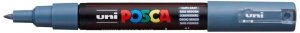 Marker pigmentowy Posca PC-1M ciemno-szary, Uni