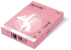 Papier ksero kolorowy A4 80g. 500 ark. różowy PI25, Maestro color