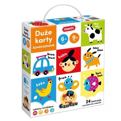Duże karty kontrastowe 6 mies.+ 9 mies.+ CzuCzu