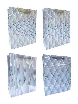Torebki prezentowe wzory geometryczne JP1015A 12 sztuk