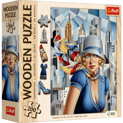 Puzzle 200 drewniane Lato w Mieście Catherine Abel 20251