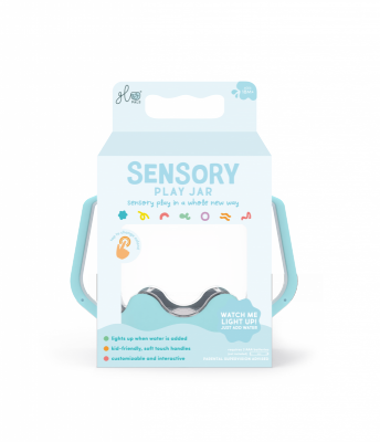 Słoik sensoryczny do napełniania wodą kolor błękitny Frosty Fun