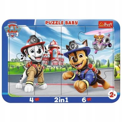 PUZZLE Ramkowe Baby Wesoły Psi PatroL 80031