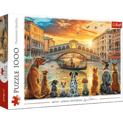 PUZZLE 1000 Pieski w Wenecji 10944