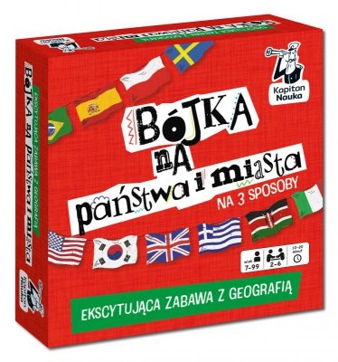 Gra geograficzna Bójka na państwa i miasta Kapitan Nauka