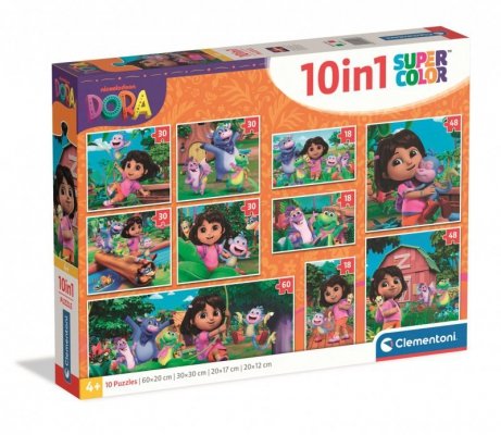Puzzle 10w1 Super kolor Dora the Explorer 20593