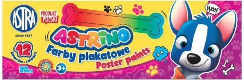 Farby plakatowe 12 kol. 20 ml Astrino , Astra