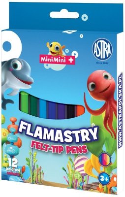 Flamastry 12-kol. Mini-Mini, Astra