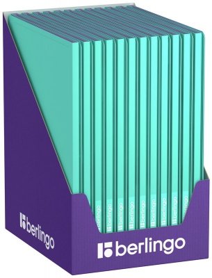 Album ofertowy 10 koszulek Haze, 9mm, z wewnętrzną kieszonką, turkusowo-liliowy, Berlingo