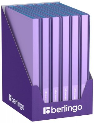 Album ofertowy 30 koszulek Haze, 17mm, fioletowo-różowy, z wewnętrzną kieszonką, Berlingo