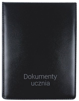 Okładka na dokumenty ucznia pion czarna, Biurfol