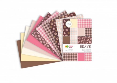 Blok effect Brave, 20x29cm, 170-220g/m2, 10 ark, 5 motyw., Happy Color
