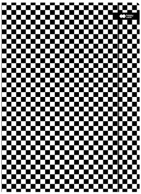 Teczka kartonowa z gumką 24x31cm Skate szachownica, Happy Color