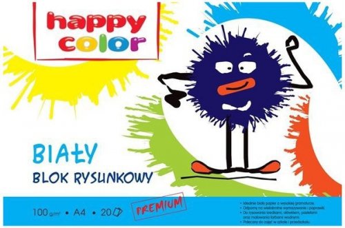 Blok rysunkowy A4 20ark., Happy Color