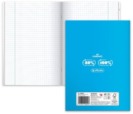 Zeszyt A5 60 k. kratka Eco PP J.Angielski, Herlitz