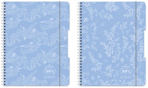 Brulion na spirali  B5 80k. Eco PP pastel błękit, Herlitz