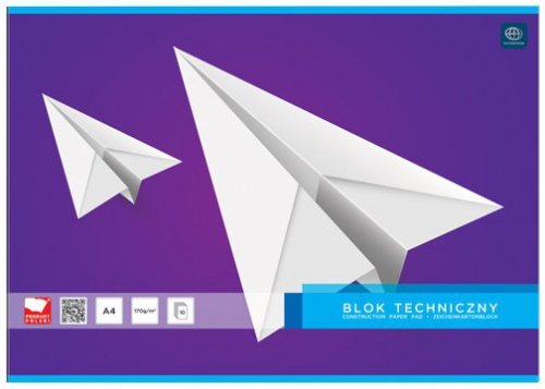 Blok techniczny A4 10 k. 170g, Interdruk