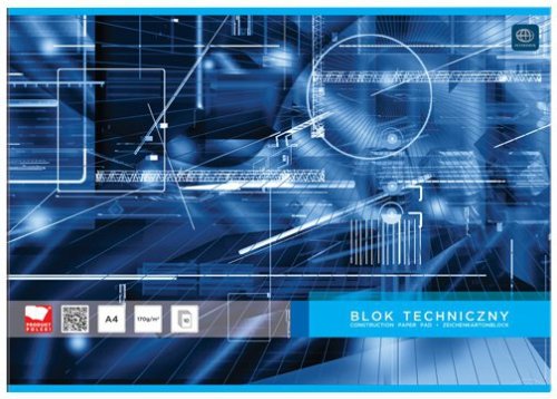 Blok techniczny A4 10 k. 170g, Interdruk