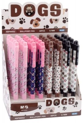 Długopis automatyczny 0,7 mm, niebieski, Cats&Dogs, M&G