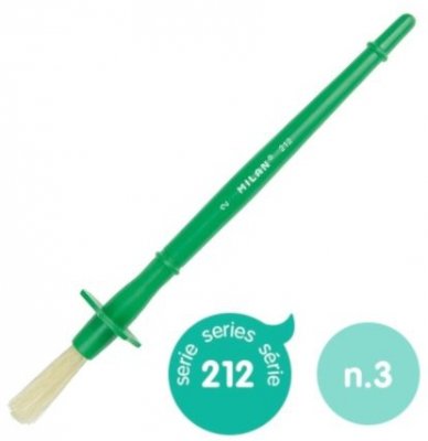 Pędzle szkolne nr 3 seria 212  do kleju, Milan