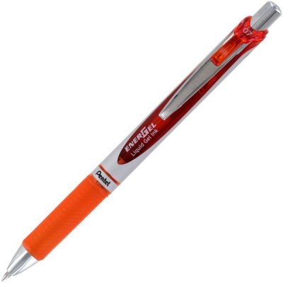 Pióro kulkowe EnerGel automat. 0.7 mm BL77-F pomar., Pentel