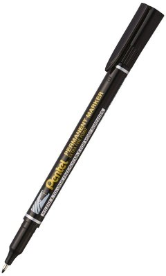 Marker permanentny NF450 okrągła końc. czarny, Pentel