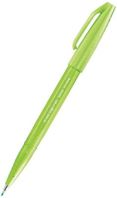 Pisak pędzelkowy do kaligrafii Brush SignPen seledynowy SES15C-KX, Pentel